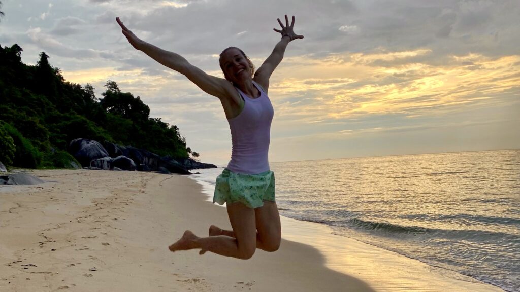 "A moment of joy and vitality on Tioman Island – a reminder of the lightness and freedom that come from reconnecting with yourself. Yolenka Yoga retreats are a space to recharge, restore, and embrace wellbeing in every sense."
